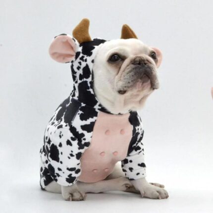 frenchie space shop moo-moo french bulldog hoodie