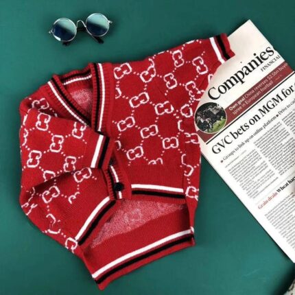 frenchie space shop redglam french bulldog cardigan