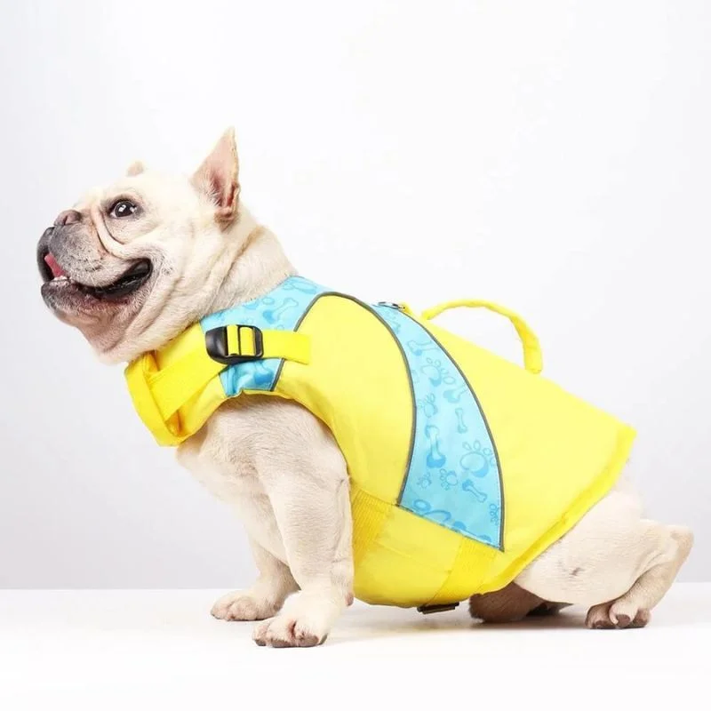 frenchie space shop splashy frenchie life jacket
