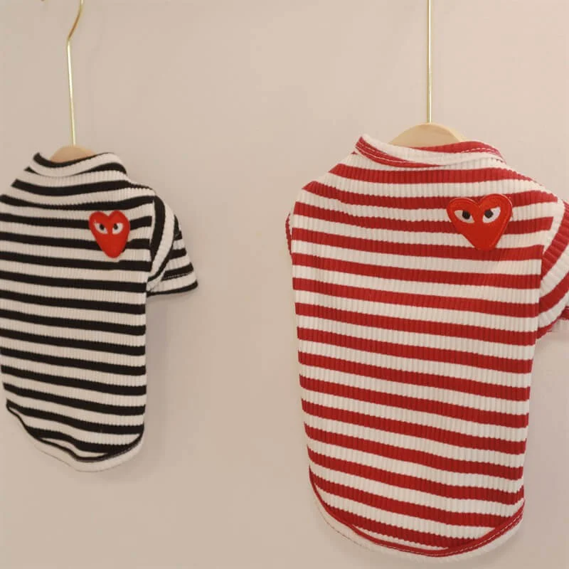 frenchie space shop striped french bulldog t-shirt