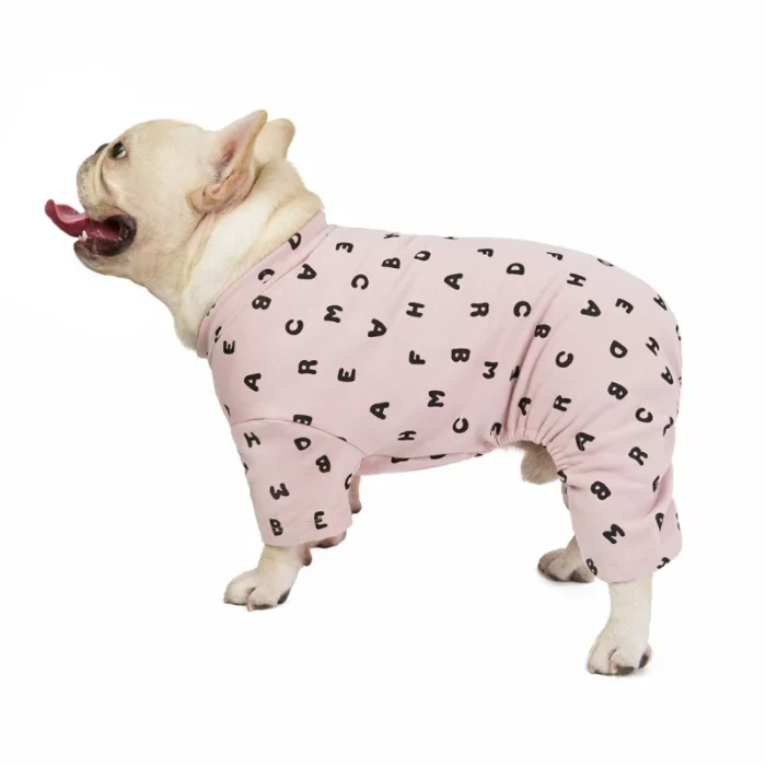 frenchie space shop abc french bulldog pajamas