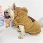 frenchie space shop beige fleece frenchie vest