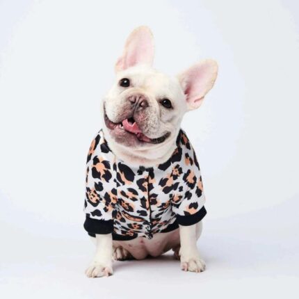 frenchie space shop leopard chic frenchie jacket