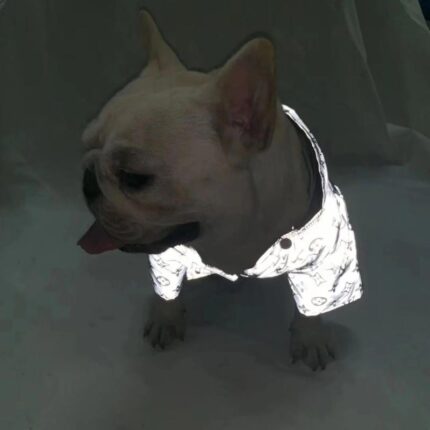 frenchie space shop reflective french bulldog raincoat