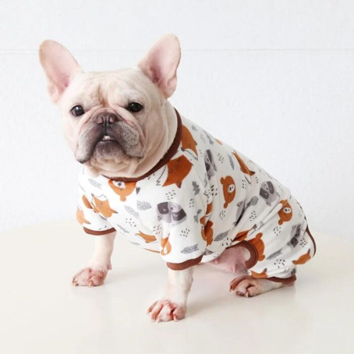 frenchie space shop teddy french bulldog pajamas