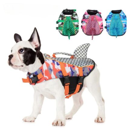 frenchie space reflective french bulldog life vest