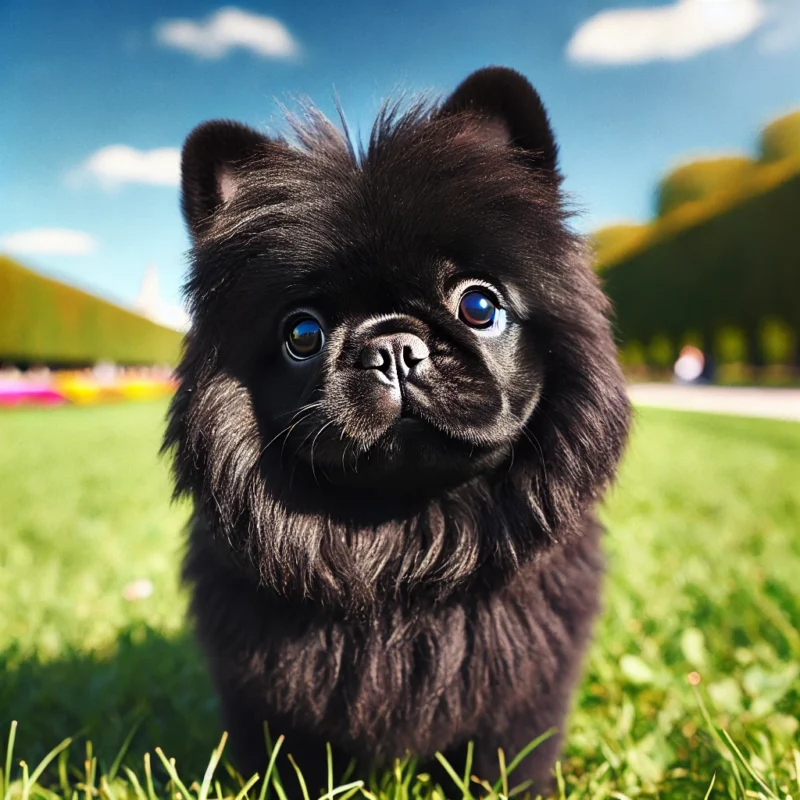 long haired french bulldog