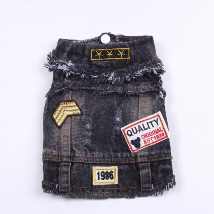 frenchie space shop french bulldog denim jacket