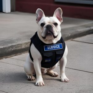 french bulldog service dog frenchie space