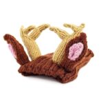 holiday reindeer frenchie hat