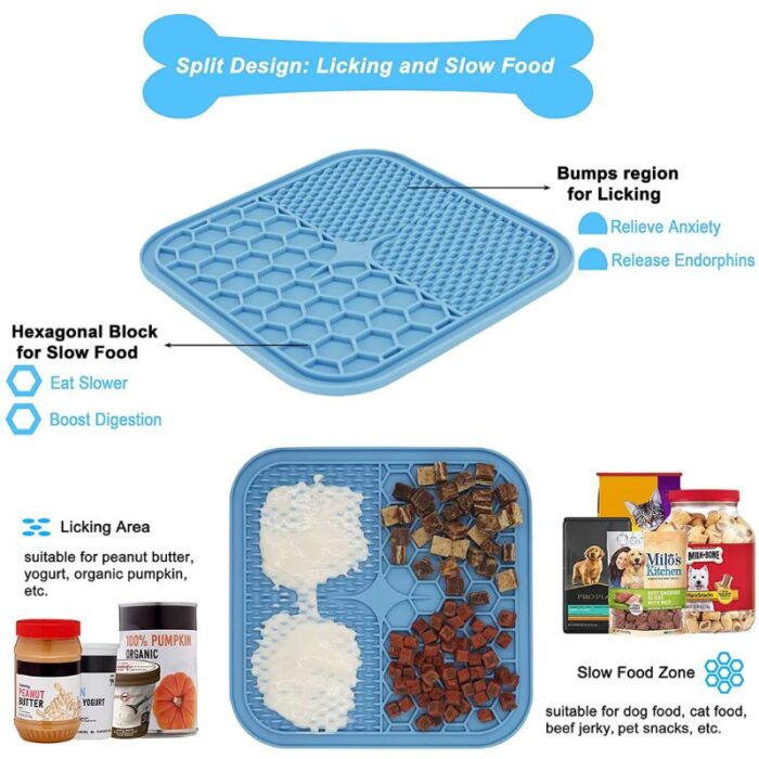 silicone licking frenchie mat