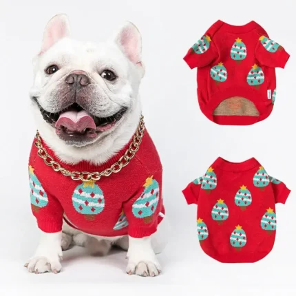 french bulldog holiday sweater