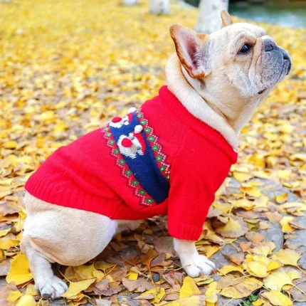 frenchie space shop santa frenchie sweater