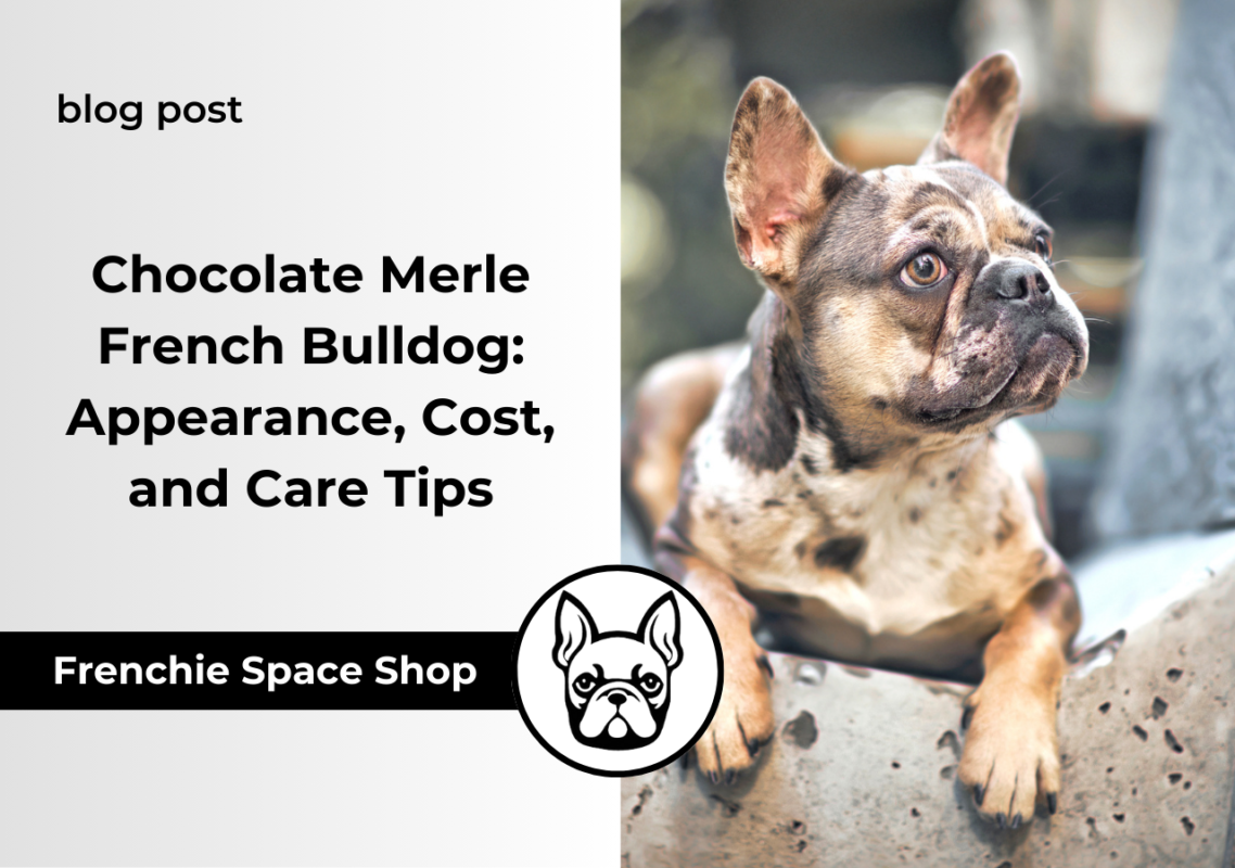 frenchie space chocolate merle french bulldog