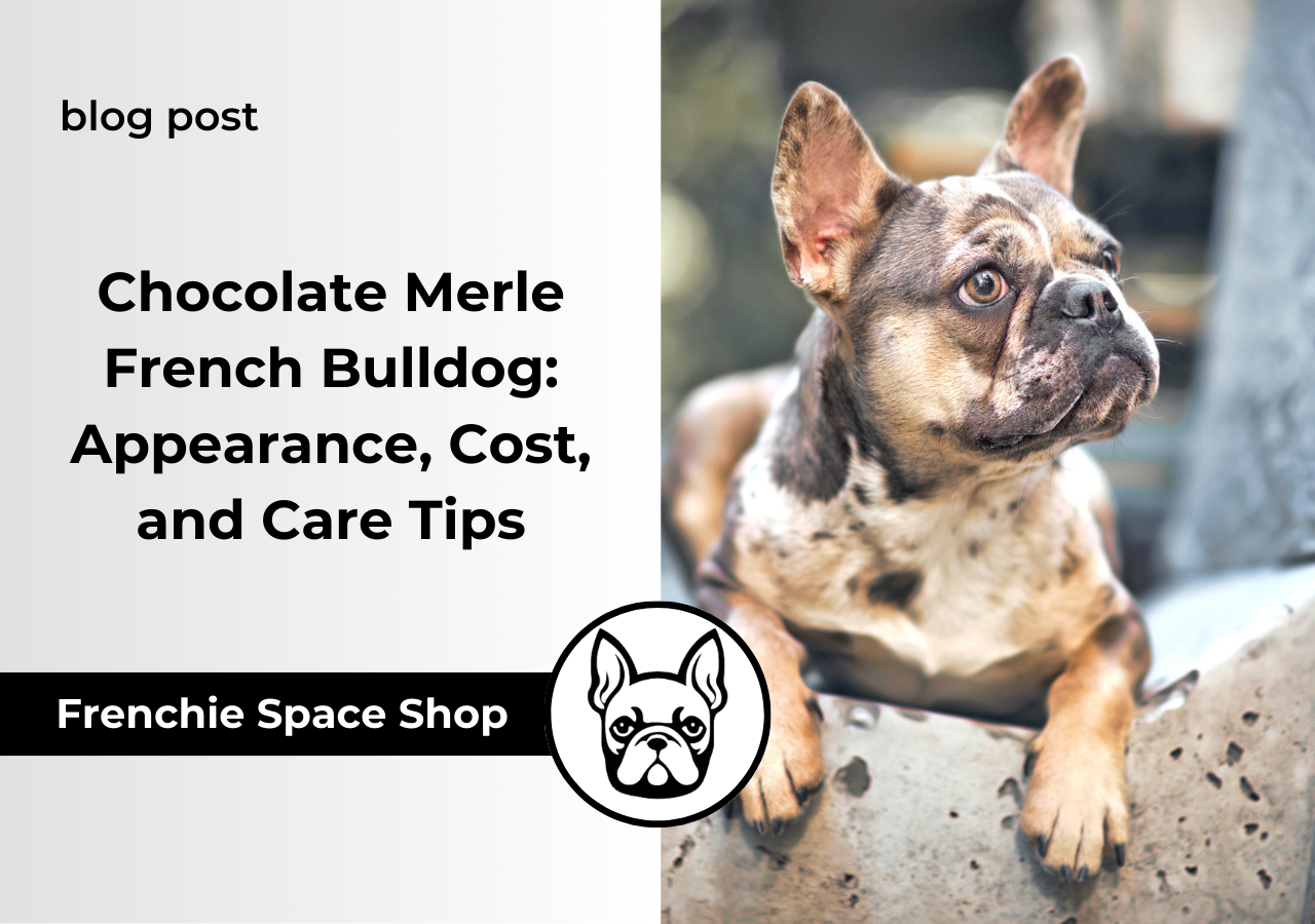 frenchie space chocolate merle french bulldog