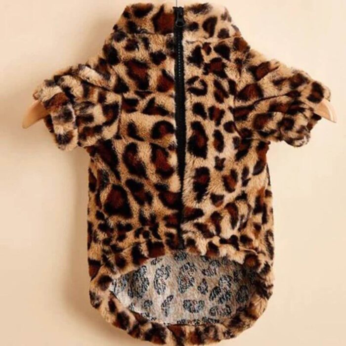 leopard french bulldog jacket