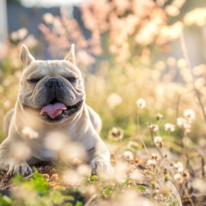 french bulldog reverse sneezing frenchie space