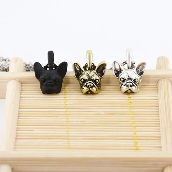 boho french bulldog necklace