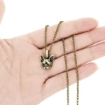 boho french bulldog necklace