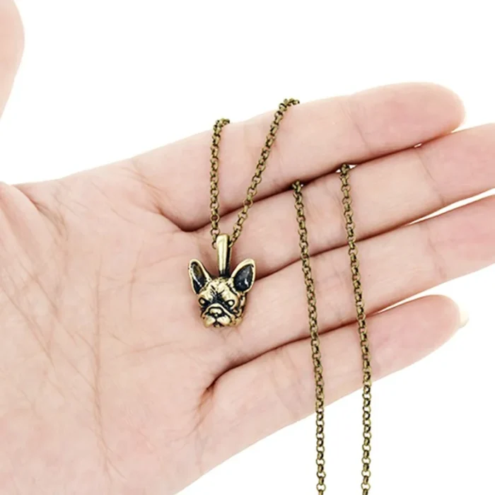 boho french bulldog necklace