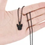 boho french bulldog necklace