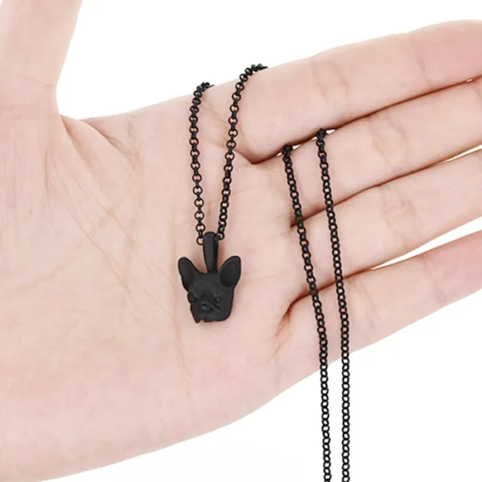 boho french bulldog necklace