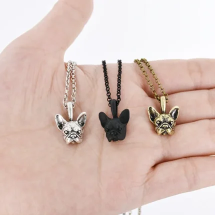 boho french bulldog necklace