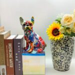 french bulldog graffiti statue