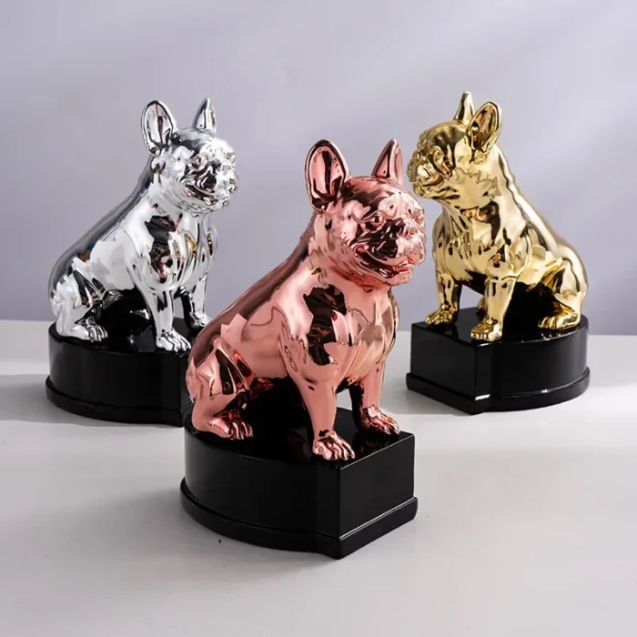 french bulldog trophy ornaments
