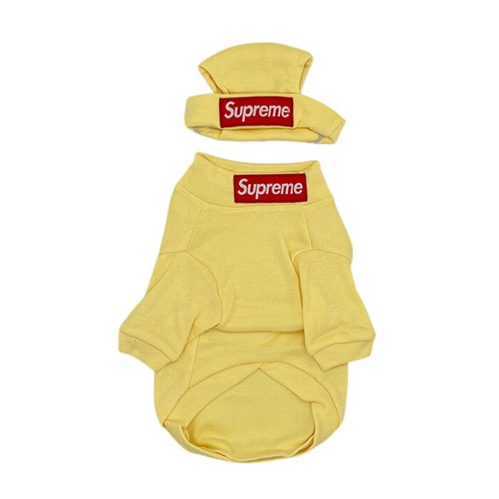 pupreme french bulldog hoodie hat
