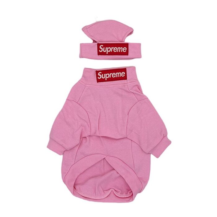 pupreme french bulldog hoodie hat