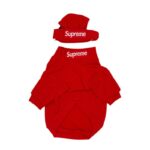 pupreme french bulldog hoodie hat