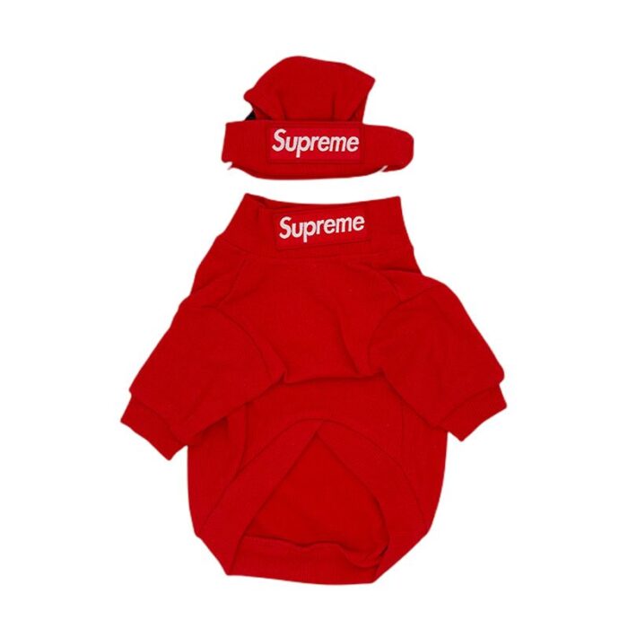pupreme french bulldog hoodie hat