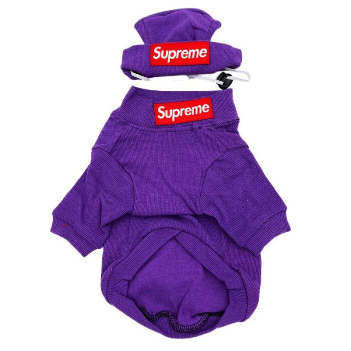 pupreme french bulldog hoodie hat