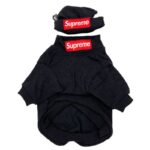 pupreme french bulldog hoodie hat