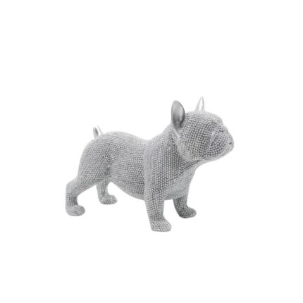 shiny french bulldog statue