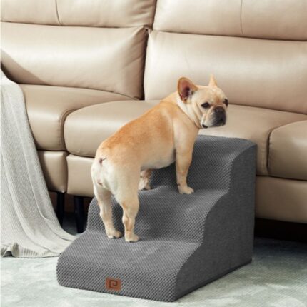 french bulldog stairs
