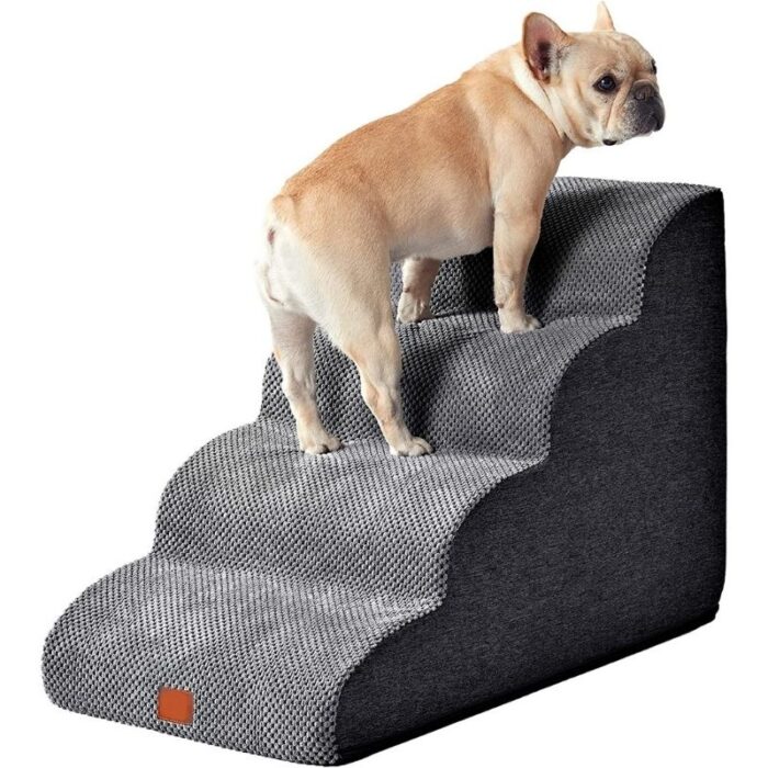 french bulldog stairs