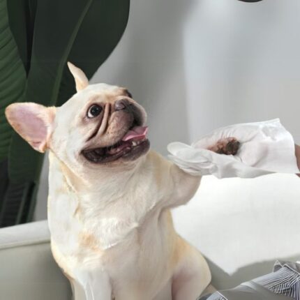 french bulldog wipe gloves