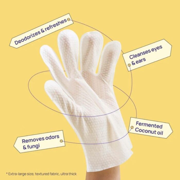 french bulldog wipe gloves