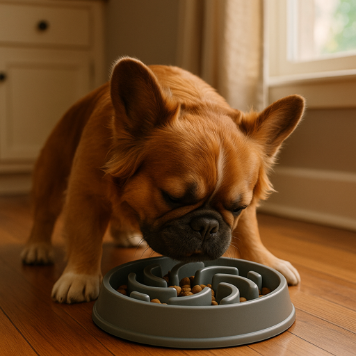 slow feeder for french bulldog frenchie space