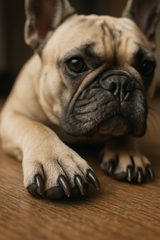 french bulldog nails frenchie space