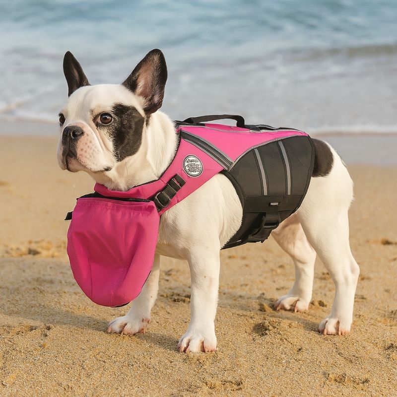 chinfloat frenchie life vest