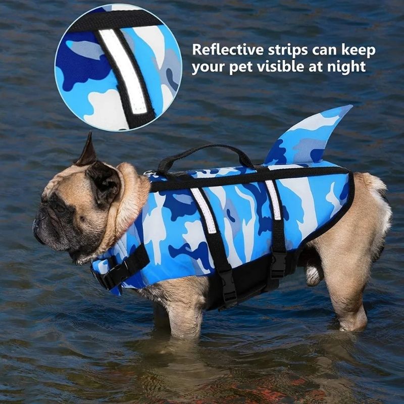 camo french bulldog swimming vest