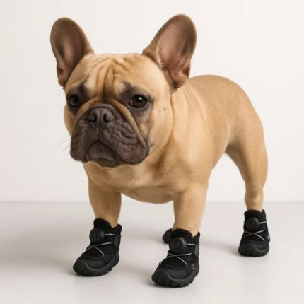 french bulldog mesh sneakers