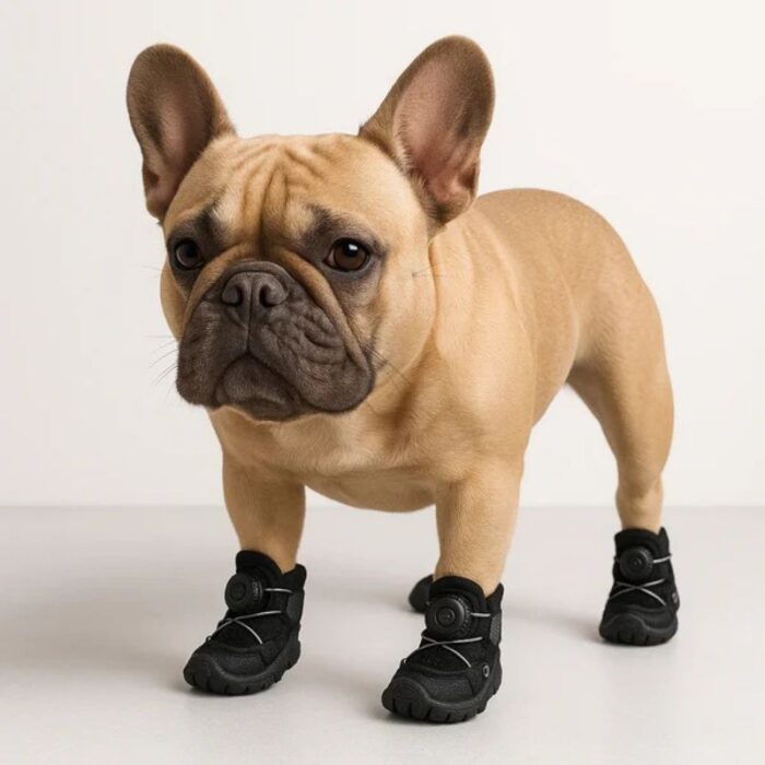 french bulldog mesh sneakers
