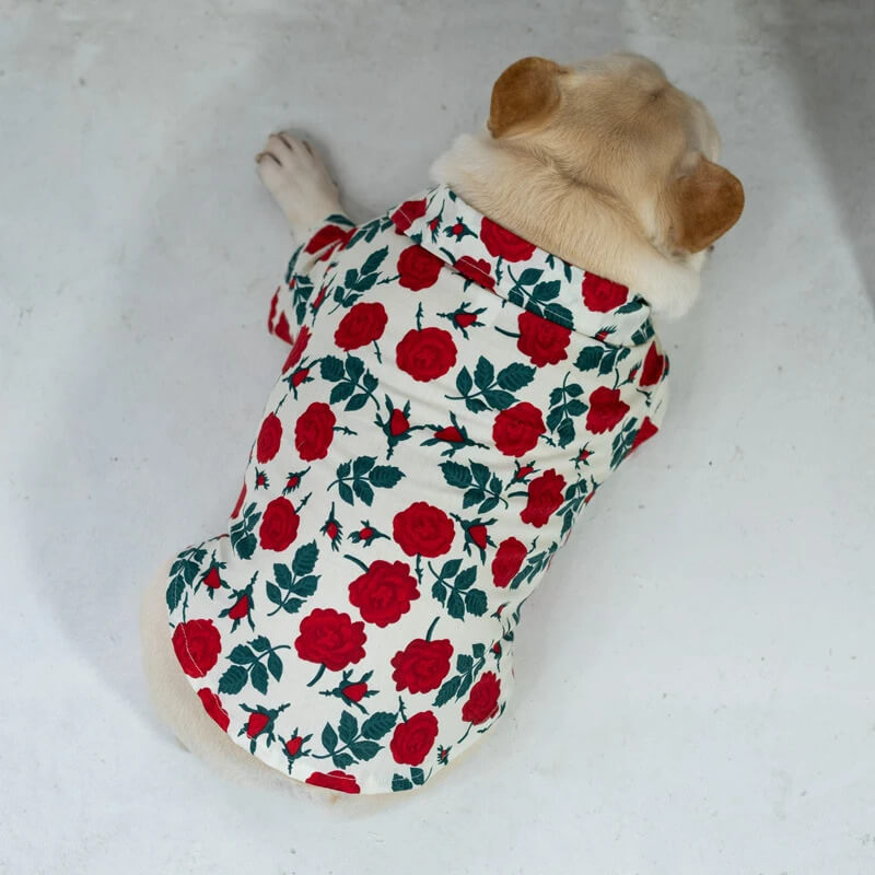 frenchie flower garden shirt