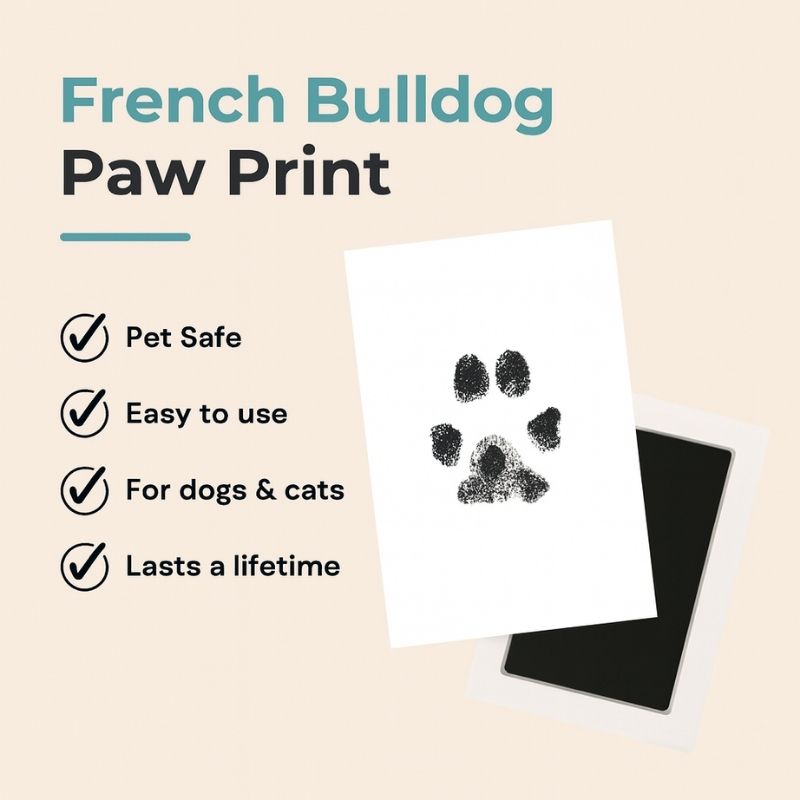 french bulldog paw print