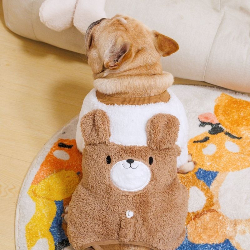 cuddly frenchie bear jumpsuit